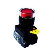 Idec YW1L-MF2E10QM3-R: Nút nhấn Φ22 màu đỏ