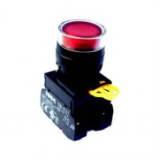 Idec YW1L-AF2E11QM3-R: Nút nhấn Φ22 màu đỏ