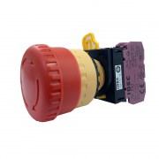 Idec YW1P-1EQ4 -S: Nút nhấn Φ22 màu đỏ
