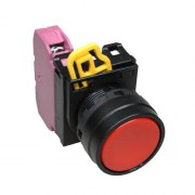 Idec YW1B-A1E01-B: Nút nhấn Φ22 màu đen