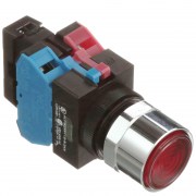 Idec ALFW29911D-A:  Nút nhấn có đèn, loại phẳng Idec (made in Japan) màu hổ phách, Dòng TW Φ22