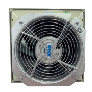 Leipole FK9926-230-260-NO: Quạt hút kèm miệng gió có tấm lọc bụi - loại fk 99 - màu xám nhạt ral7035 - ip54 (với tấm lọc bụi)