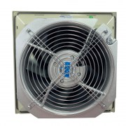 Leipole FK 5526-230: Quạt hút kèm miệng gió có lọc bụi - loại fk 55 - màu xám ral7032 - ip54 (với tấm lọc bụi)