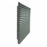 Leipole FK 5525-300: Miệng gió có tấm lọc bụi cho loại fk 55 - màu xám ral7032 - ip54 (với tấm lọc bụi)