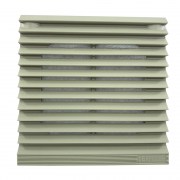 Leipole FKL 6621-300: Miệng gió có lọc bụi cho loại fkl 66 - màu xám ral7032 - ip54 (với tấm lọc bụi)