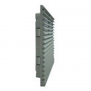 Leipole FKL 6623-300: Miệng gió có lọc bụi cho loại fkl 66 - màu xám ral7032 - ip54 (với tấm lọc bụi)