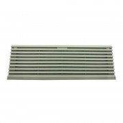 Leipole FK 6627-300: Miệng gió có lọc bụi - hình chữ nhật - loại fk6627 - màu xám ral7032 - ip44 (với tấm lọc bụi)