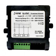 Tense DJ-V96T: Đồng hồ đo :  Điện áp (V) 3 pha. Hiển thị các thông số ( L1-N, L2-N, L3-N ), kiểu lắp đặt-Mặt cánh tủ