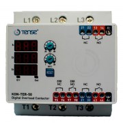 Tense KON-TER-50: Digital contactor kèm bảo vệ nhiệt 50A, kiểu lắp đặt-Din rail